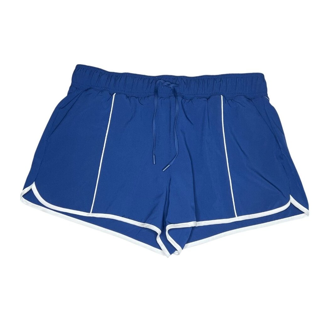 Yogalicious Lux Twilight Blue/White Lightstreme Sprint Shorts XL